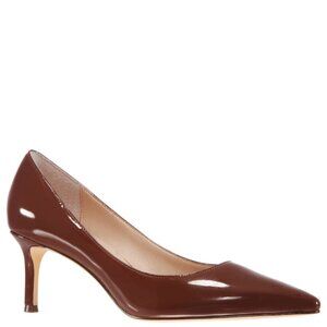 Nina60 Pointy toe Womens Pumps Heels Mocha Sz 7 Patent Leather
